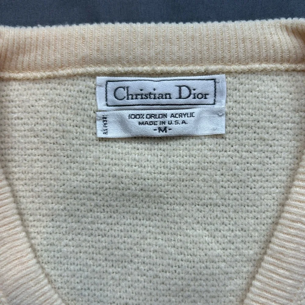 Vintage Christain Dior Cashmere Sweater (GREAT CONDITION) - Picture 6 of 9